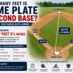 how many feet is home plate to second base