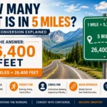 how many feet is in 5 miles