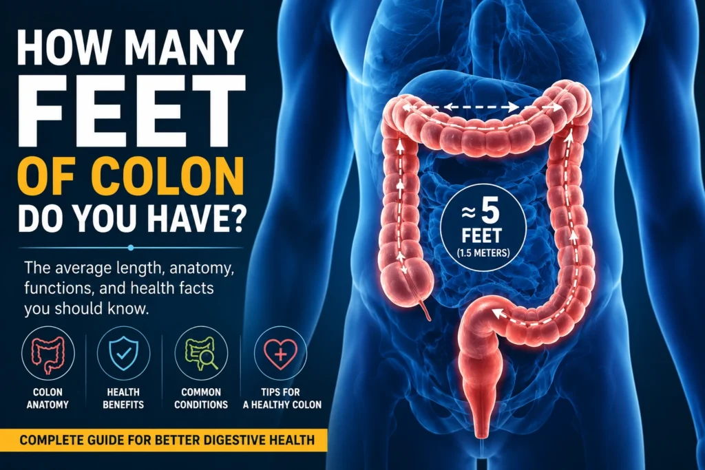 how many feet of colon do you have