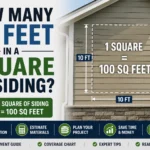 how many sq feet in a square of siding
