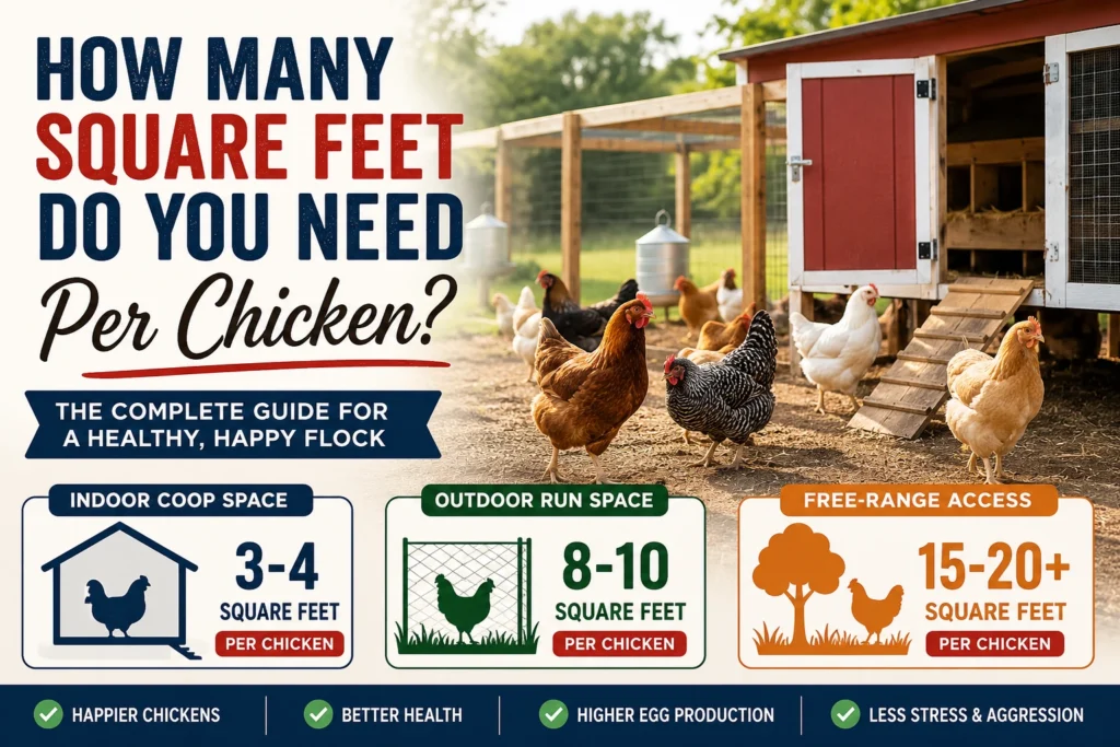 how many square feet do you need per chicken