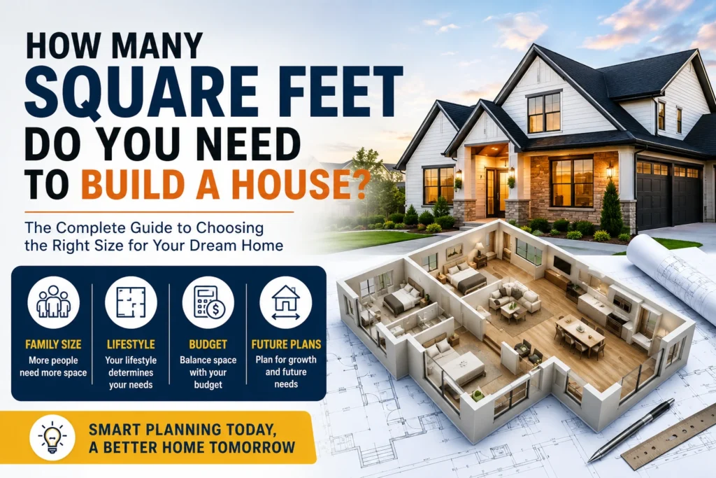 how many square feet do you need to build a house