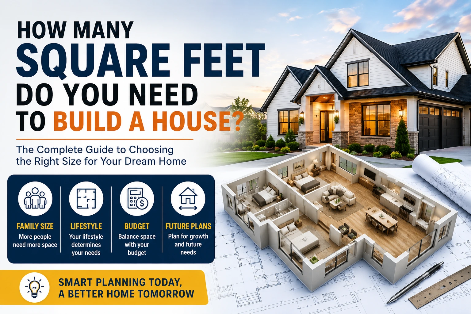 how many square feet do you need to build a house