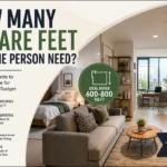 how many square feet does one person need