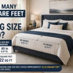 how many square feet in a king size bed