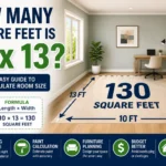 how many square feet is 10 x 13