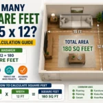 how many square feet is 15 x 12