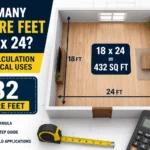 how many square feet is 18 x 24