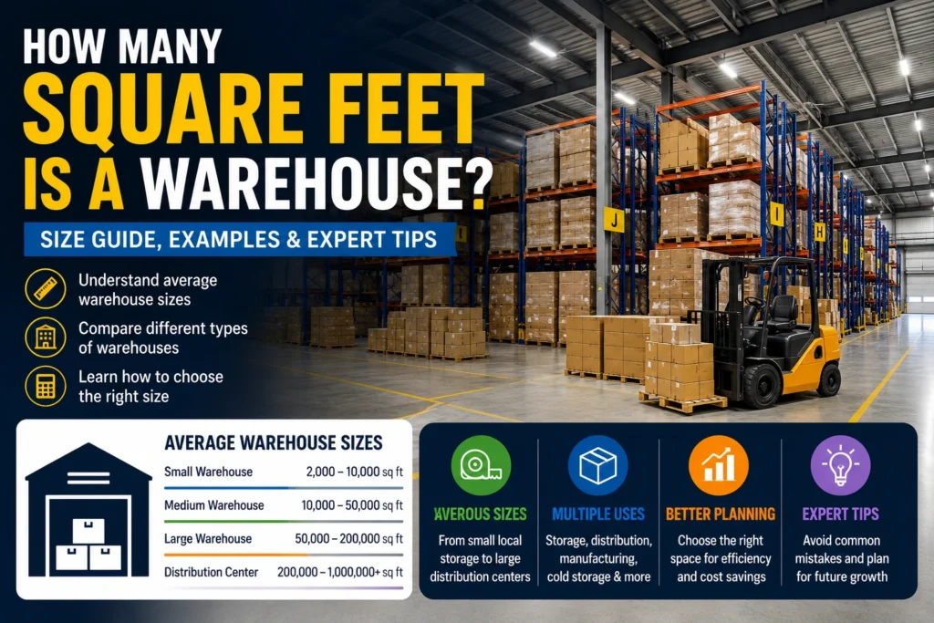 how many square feet is a warehouse