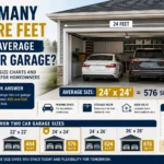 how many square feet is the average two car garage